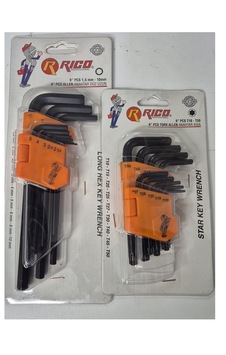 Ht- Rico L Allen Takımı Uzun Ve Torx Alyen Takımı Kısa 18 Parça Ht- Rico L Allen Takımı Uzun Ve Torx Alyen Takımı Kısa 18 Parça