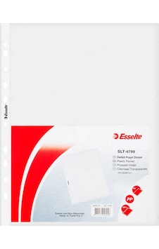 Esselte 4799 Standart A4 Poşet Dosya 100 Lü Paket Esselte 4799 Standart A4 Poşet Dosya 100 Lü Paket