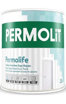 Permolit Permolife Su Bazlı Beyaz Amerikan Kapı Boyası Permolit Permolife Su Bazlı Beyaz Amerikan Kapı Boyası
