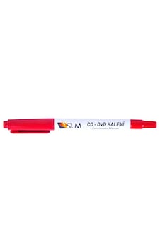 Slm Kırmızı Çift Uçlu Permanent Cd/dvd Kalemi - 6'lı Paket Slm Kırmızı Çift Uçlu Permanent Cd/dvd Kalemi - 6'lı Paket