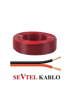 Sevtel 2 X 1.5 Mm Çiftli Hoparlör Kablosu Bakır Kırmızı-siyah 1 Mt Sevtel 2 X 1.5 Mm Çiftli Hoparlör Kablosu Bakır Kırmızı-siyah 1 Mt