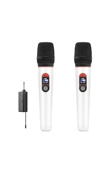Profesyonel Kablosuz Uhf 2 Mikrofonlu Set 6.35 Mm - Beyaz Hdx2791b Profesyonel Kablosuz Uhf 2 Mikrofonlu Set 6.35 Mm - Beyaz Hdx2791b