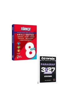 İsem 207 8. Sınıf Türkçe Akıllı Defter+ Evp Akademi Paragraf