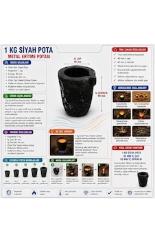 Torna Türk 1 Kilogram Siyah Pota