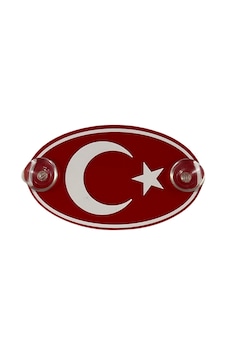 Türk Bayarağı - Ay Yıldız - Tr Araç Cam Süsü Pleksi Vantuzlu Oto Arma Oval Türk Bayarağı - Ay Yıldız - Tr Araç Cam Süsü Pleksi Vantuzlu Oto Arma Oval