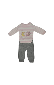 Cbc Kız Bebek Alt Üst Takım Pembe Beyaz Çizgili Triko Takım 116 Pembe - Ekru Cbc Kız Bebek Alt Üst Takım Pembe Beyaz Çizgili Triko Takım 116 Pembe - Ekru