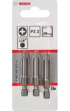 Bosch Extra Hard PH2x49 mm 3'lü Ekstra Sert Vidalama Ucu - 2607001528 Bosch Extra Hard PH2x49 mm 3'lü Ekstra Sert Vidalama Ucu - 2607001528