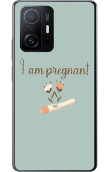 Xiaomi Mi 11 T-11 T Pro Uyumlu I'm Pregnant Baskılı Silikon Kılıf Renkli Xiaomi Mi 11 T-11 T Pro Uyumlu I'm Pregnant Baskılı Silikon Kılıf Renkli