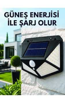 Sensörlü Solar Bahçe Lambası Geniş Açılı Led Aydınlatmalı Balkon Garaj Ve Bahçe Işığı Sensörlü Solar Bahçe Lambası Geniş Açılı Led Aydınlatmalı Balkon Garaj Ve Bahçe Işığı