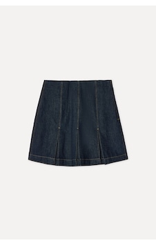 Mudo Kadın Kadın İndigo A Form Mini Jean Etek 1272843 Koyu İndigo