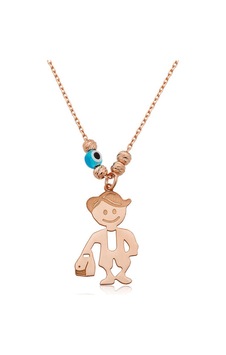 925 Ayar Gümüş Rose Altın Kaplama Kaplama Kaplama Erkek Çocuk Kolye Rose Gold 925 Ayar Gümüş Rose Altın Kaplama Kaplama Kaplama Erkek Çocuk Kolye Rose Gold