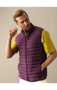 Xint Mor Regular Fit Dik Yaka Şişme Yelek 190526 Xint Mor Regular Fit Dik Yaka Şişme Yelek 190526