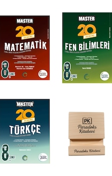 Okyanus Lgs 8. Sınıf Master 20 Matematik Fen Bilimleri Ve Türkçe Denemesi 3lü Set + Telefon Standı Okyanus Lgs 8. Sınıf Master 20 Matematik Fen Bilimleri Ve Türkçe Denemesi 3lü Set + Telefon Standı