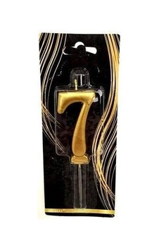 - 7 Yaş Altın Pasta Mumu 50 x 22 - 7 Yaş Altın Pasta Mumu 50 x 22