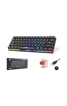 Hadron G509r Kablolu Oyuncu Mini Klavye Mekanik Red Switch Rgb Q Siyah