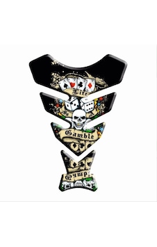 Üniversal Motosiklet Depo-tank Pad Poker-arr4568 Çok Renkli Üniversal Motosiklet Depo-tank Pad Poker-arr4568 Çok Renkli