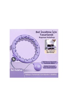 Dijital Lcd Ekranlı Masajlı Hulahoop Ayarlanabilir Ağırlıklı Egzersiz Çemberi Masaj Etkili Bel İnceltme Çemberi Mor - 929626792 Dijital Lcd Ekranlı Masajlı Hulahoop Ayarlanabilir Ağırlıklı Egzersiz Çemberi Masaj Etkili Bel İnceltme Çemberi Mor - 929626792