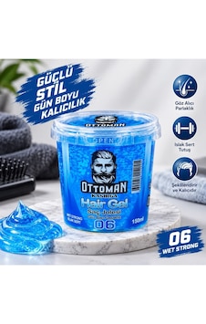 Ottoman Kasırga Hair Gel Islak Sert Saç Jölesi 150 Ml Mavi Güçlü Tutuş Parlak Görünüm 1 Adet Ottoman Kasırga Hair Gel Islak Sert Saç Jölesi 150 Ml Mavi Güçlü Tutuş Parlak Görünüm 1 Adet