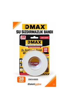Dmax Ultra Dayanıklı Beyaz Su Geçirmez Sızdırmazlık Bandı 38 Mm X 3,20 Metre Esnek Ve Pürüzsüz - 930380483 Dmax Ultra Dayanıklı Beyaz Su Geçirmez Sızdırmazlık Bandı 38 Mm X 3,20 Metre Esnek Ve Pürüzsüz - 930380483
