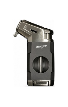 Eurojet Tek Torch Pürmüz Dahili V Kesicili Siyah Puro Çakmağı Eurojet Tek Torch Pürmüz Dahili V Kesicili Siyah Puro Çakmağı
