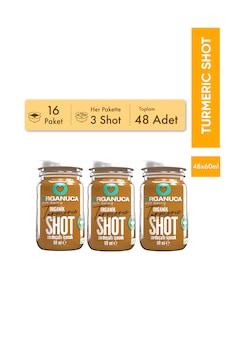 Avantajlı 16 Paket 3'lü Organik Zerdeçallı İçecek Turmeric Shot 60 Ml-48 Adet Avantajlı 16 Paket 3'lü Organik Zerdeçallı İçecek Turmeric Shot 60 Ml-48 Adet
