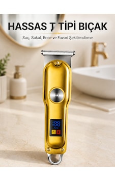 Şarjlı Saç Sakal Kesme Makinesi 1 2 3 Mm Taraklı T Tipi Bıçaklı Kablolu Ve Kablosuz Kullanım - Lisinya 1 - 2 Saat Şarjlı Saç Sakal Kesme Makinesi 1 2 3 Mm Taraklı T Tipi Bıçaklı Kablolu Ve Kablosuz Kullanım - Lisinya 1 - 2 Saat
