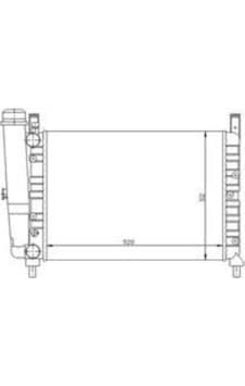 ORIS MFI005034 Radyatör Uno 70 1.4 İe-1.5 İe Mek 520X322X23 ORIS MFI005034 Radyatör Uno 70 1.4 İe-1.5 İe Mek 520X322X23