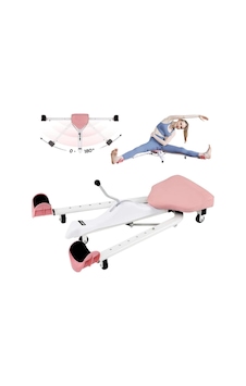 180 Bacak Açma Aleti Leg Stretcher 7 Kademeli Ayarlanabilir Egzersiz Aleti Pembe