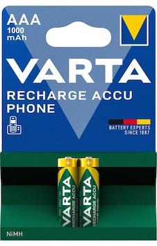 Varta Şarjlı AAA 1000 mAh İnce Pil 2 Adet