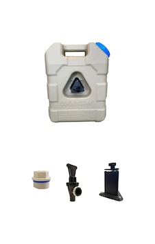 Su Tankı Bidon Plastik 21 Lt Bağlantı Braketiyle Takım Bej Su Tankı Bidon Plastik 21 Lt Bağlantı Braketiyle Takım Bej