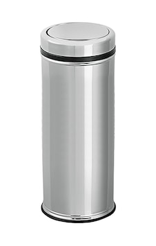 Omnisoft FLS FT498 Pratik Kapaklı Paslanmaz Çöp Kovası 20 lt Krom