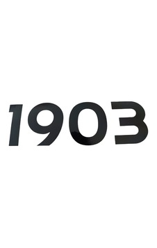 1903 Yazılı Oto Sticker Siyah 20x7cm