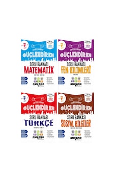 Ankara 2027 7. Sınıf Matematik + Fen Bilgisi + Türkçe + Sosyal Bilgiler Güçlendiren Soru Seti 4 Kitap Maarif Model Ankara 2027 7. Sınıf Matematik + Fen Bilgisi + Türkçe + Sosyal Bilgiler Güçlendiren Soru Seti 4 Kitap Maarif Model