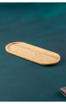 Acar Bambu Oval Sunum Tabak - 33 Cm