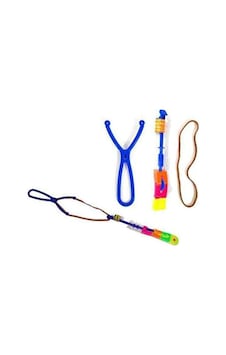 Led Işıklı Sapanla Uçan Helikopter Led Işıklı Uçan Obje Sapan Set