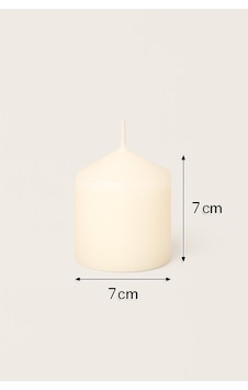 Silindir Mum 7x7cm Beyaz Beyaz Silindir Mum 7x7cm Beyaz Beyaz
