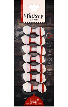 M-pets Trusty Beef Biftekli Düğüm Kemik 7li 84 Gr 6,4 Cm M-pets Trusty Beef Biftekli Düğüm Kemik 7li 84 Gr 6,4 Cm