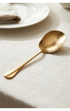 Gold Büyük Boy Paslanmaz Çelik Servis Kaşığı & Profesyonel Sunum Gereci 25 Cm Renkli Gold Büyük Boy Paslanmaz Çelik Servis Kaşığı & Profesyonel Sunum Gereci 25 Cm Renkli
