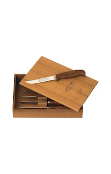 Marttiini Steak Knives 6 Pc Wooden Box Kamp Bıçak Kahverengi Marttiini Steak Knives 6 Pc Wooden Box Kamp Bıçak Kahverengi