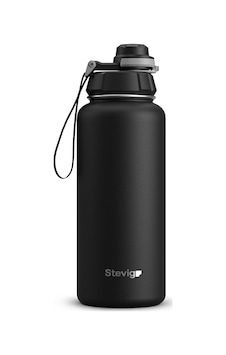 Stevig 1 Hand Leak-proof Sızdırmaz Çelik Termos 1000 Ml Black St- Stevig 1 Hand Leak-proof Sızdırmaz Çelik Termos 1000 Ml Black St-