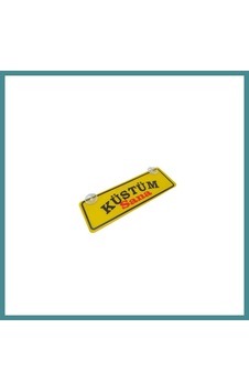 Trendexa Küstüm Sana Yazılı Sarı Dekor Plaka Vantuzlu Cam Süsü 22x7.5cm Ks2 Mac Trendexa Küstüm Sana Yazılı Sarı Dekor Plaka Vantuzlu Cam Süsü 22x7.5cm Ks2 Mac
