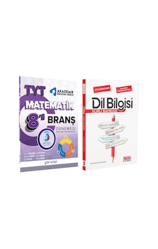 Yarıçap Yayınları Tyt Matematik 8 Li Branş Denemesi Ve Akm Dil Bilgisi Soru Bankası Seti 2 Kitap