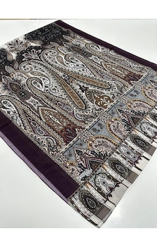 Bonjela Soft Pamuklu Şal Etro Desen Lbs1101-35828 Çok Renkli
