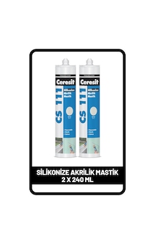 Ceresit CS 111 Silikonize Akrilik Mastik 2 x 240 ML Beyaz Ceresit CS 111 Silikonize Akrilik Mastik 2 x 240 ML Beyaz