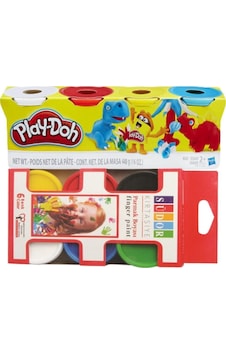 Play-doh Oyun Hamuru, 6'lı Parmak Boyası Çok Renkli Play-doh Oyun Hamuru, 6'lı Parmak Boyası Çok Renkli