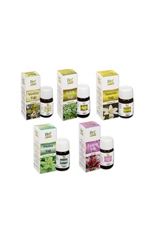 Vanilya+kekik+yasemin+melisa+zambak Aromatik Masaj Cilt Bakım Yağ Seti 20 Ml