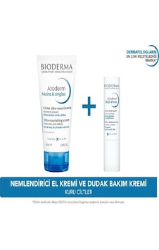 Bioderma Atoderm Mains Ultra Repair Hand & Nail Cream 50 ML + Atoderm Lip Stick 4 G Bioderma Atoderm Mains Ultra Repair Hand & Nail Cream 50 ML + Atoderm Lip Stick 4 G