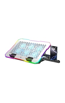 Laptop Soğutma Standı 5 Kademeli Rgb Gaming Notebook Soğutucu, 9-17.3 İnç Uyumlu, 6 Fanlı Sessiz Profesyonel Soğutma Standı Laptop Soğutma Standı 5 Kademeli Rgb Gaming Notebook Soğutucu, 9-17.3 İnç Uyumlu, 6 Fanlı Sessiz Profesyonel Soğutma Standı