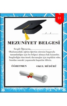 Karne Mezuniyet Mavi 2 -2023