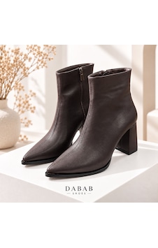 Dabab Shoes Yona Kadın Acı Kahve Cilt Sivri Burun Ön Dikiş Detaylı Fermuarlı İçi Sıcak Astarlı 7 Cm Kalın Topuklu Bot Bootie Kahverengi Dabab Shoes Yona Kadın Acı Kahve Cilt Sivri Burun Ön Dikiş Detaylı Fermuarlı İçi Sıcak Astarlı 7 Cm Kalın Topuklu Bot Bootie Kahverengi